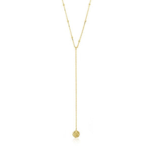 Gold Y Drop Deus Necklace Jewellery Ania Haie 