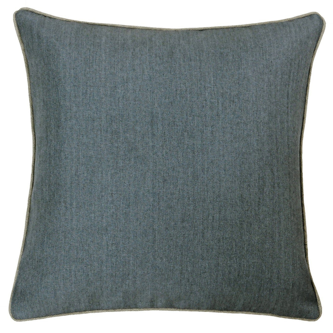 Grey Cushion with Graphite Edging Soft Furnishing Riva Home 