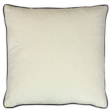 Load image into Gallery viewer, Ivory and Black Velvet Cushion Soft Furnishing Riva Home 
