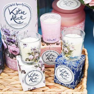 Katie Alice Apricity Trio of Candles Home Fragrance Candlelight 