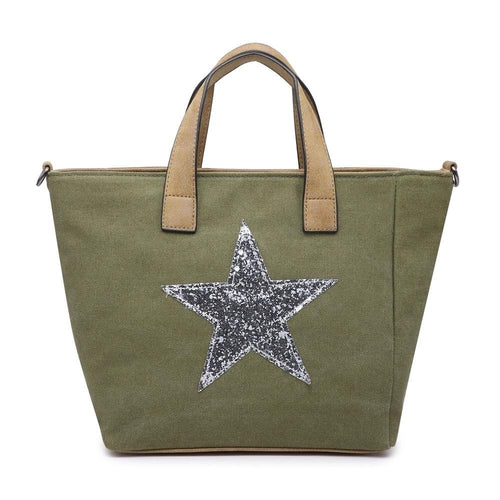 Khaki Star Handbag Accessories House of Milan 