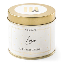 Load image into Gallery viewer, Love Tin Candle Home Fragrance Me&amp;Mats 
