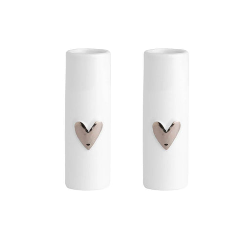 Rader - White porcelain candle-holder Face - photophore Visage Räder