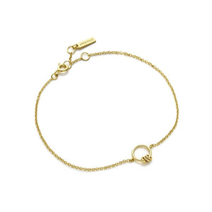 Modern Minimalism Gold Circle Bracelet Jewellery Ania Haie 