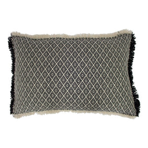 Monochrome Woven Cushion Soft Furnishing Riva Home 