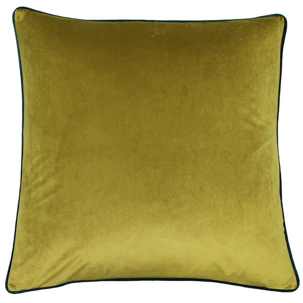 Moss and Emerald Velvet Cushion Soft Furnishing Riva Home 