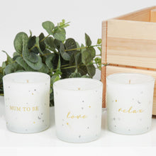 Load image into Gallery viewer, Mum to Be Gift Set of 3 Candles Gift Widdop 
