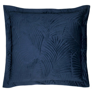 Navy Palm Cushion Soft Furnishing Riva Home 