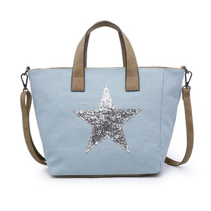 Pale Blue Star Handbag Accessories House of Milan 