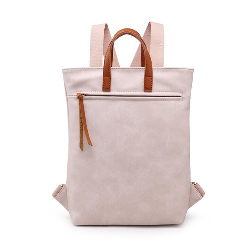 Pale Pink Canvas Style Rucksack Accessories House of Milan 