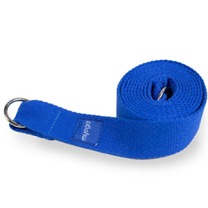 Royal Blue Yoga Stretch Belt & Mat Carry Gift Ryder 