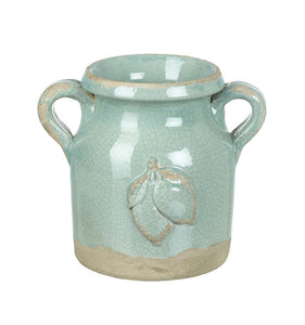 Sage Double Handle Ceramic Vase Homeware Parlane 