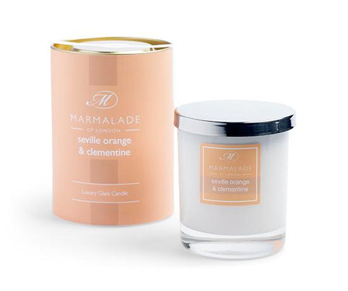 Seville Orange and Clementine Glass Candle Home Fragrance Marmalade 