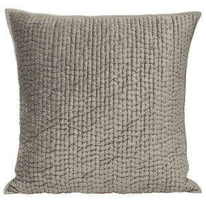 Silver Crushed Velvet Cushion Soft Furnishing Riva Home 
