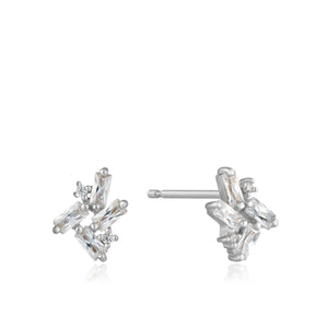 Silver Glow Getter Stud Earrings Jewellery Ania Haie 