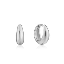 Load image into Gallery viewer, Silver Single Spike Huggie Hoop Earrings Jewellery Ania Haie 
