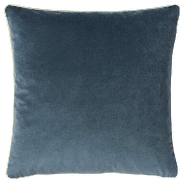 Slate Blue Velvet Cohen Cushion Soft Furnishing Riva Home 