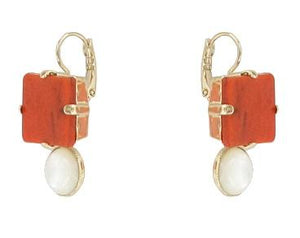 Terracotta Maui Earrings Jewellery Philippe Ferrandis 