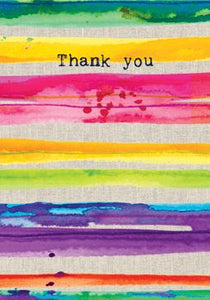 Thank You Stripe Card Stationery Sarah Kelleher 