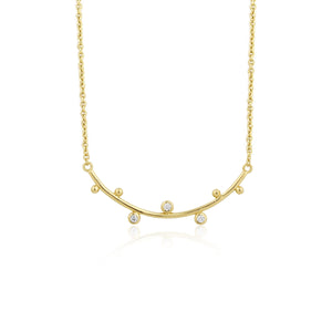 Touch of Sparkle Gold Stud Double Necklace Jewellery Ania Haie 