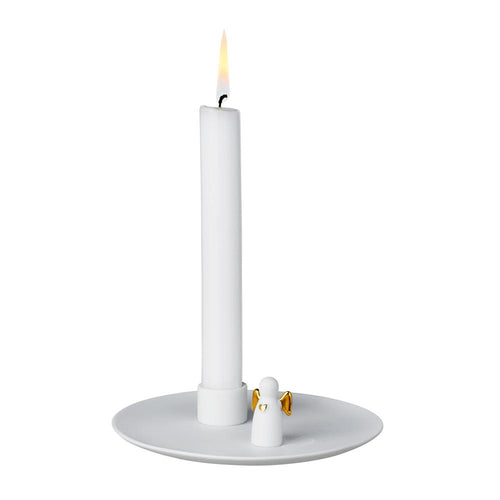 White and Gold Angel Candle Holder Homeware Rader 