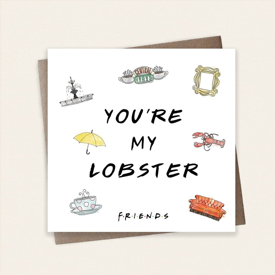 You're My Lobster Friends Card Stationery Cardology 